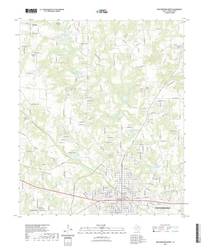 United States Geological Survey Weatherford North, TX (2022, 24000-Scale) digital map