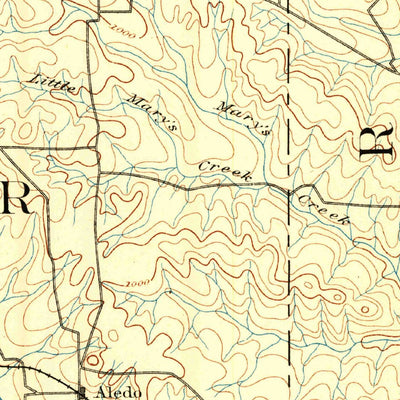 United States Geological Survey Weatherford, TX (1893, 125000-Scale) digital map