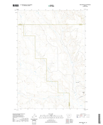 United States Geological Survey Weed Creek East, MT (2020, 24000-Scale) digital map