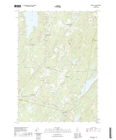 United States Geological Survey Weeks Mills, ME (2021, 24000-Scale) digital map