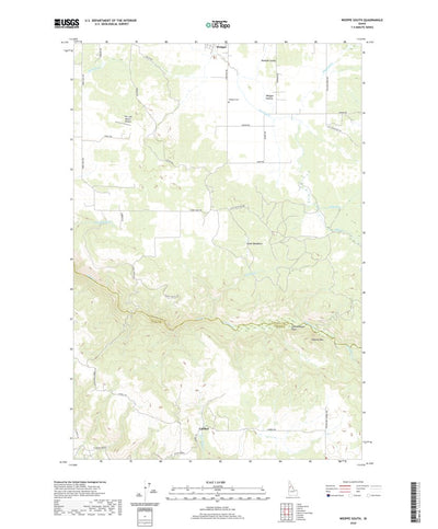 United States Geological Survey Weippe South, ID (2020, 24000-Scale) digital map