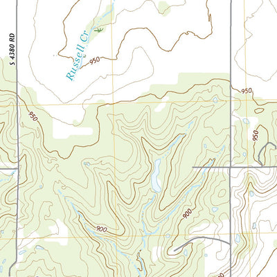 United States Geological Survey Welch NW, OK (2022, 24000-Scale) digital map