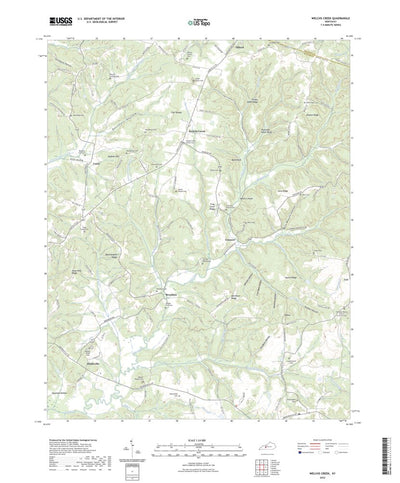 United States Geological Survey Welchs Creek, KY (2022, 24000-Scale) digital map