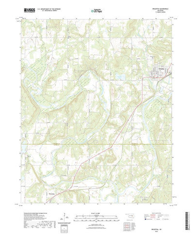 United States Geological Survey Weleetka, OK (2022, 24000-Scale) digital map