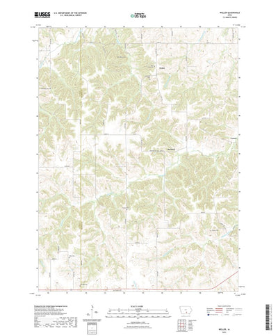United States Geological Survey Weller, IA (2022, 24000-Scale) digital map