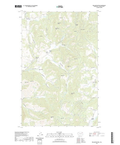 United States Geological Survey Wellington Peak, WA (2020, 24000-Scale) digital map