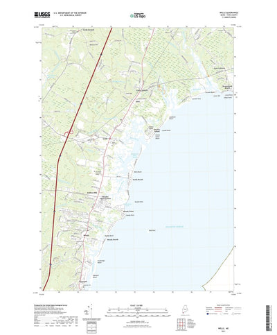 United States Geological Survey Wells, ME (2021, 24000-Scale) digital map