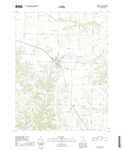 United States Geological Survey Wellsville, MO (2021, 24000-Scale) digital map