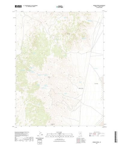 United States Geological Survey Wenban Spring, NV (2021, 24000-Scale) digital map