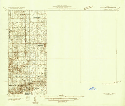 United States Geological Survey Wenona, IL (1933, 48000-Scale) digital map