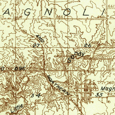 United States Geological Survey Wenona, IL (1933, 48000-Scale) digital map