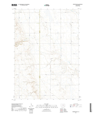 United States Geological Survey Wessington SW, SD (2021, 24000-Scale) digital map