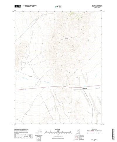 United States Geological Survey West Gate, NV (2021, 24000-Scale) digital map