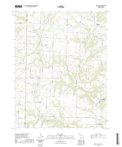 United States Geological Survey West Line, MO (2021, 24000-Scale) digital map