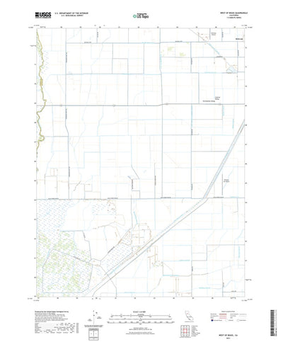 United States Geological Survey West of Biggs, CA (2021, 24000-Scale) digital map