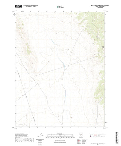 United States Geological Survey West of Whistler Mountain, NV (2021, 24000-Scale) digital map