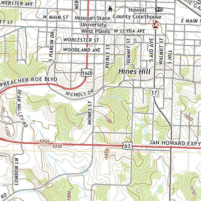 United States Geological Survey West Plains, MO (2021, 24000-Scale) digital map