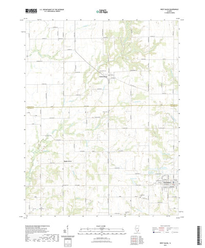 United States Geological Survey West Salem, IL (2021, 24000-Scale) digital map
