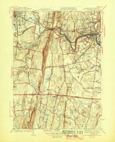 United States Geological Survey West Springfield, MA-CT (1945, 31680-Scale) digital map