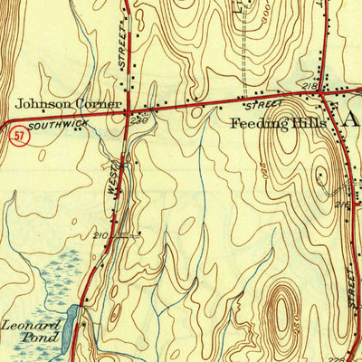 United States Geological Survey West Springfield, MA-CT (1945, 31680-Scale) digital map