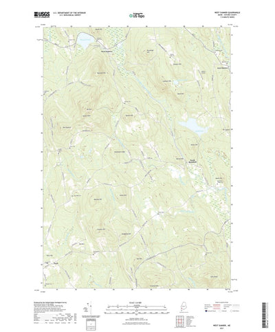 United States Geological Survey West Sumner, ME (2021, 24000-Scale) digital map