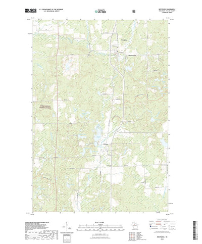 United States Geological Survey Westboro, WI (2022, 24000-Scale) digital map