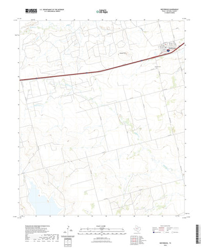 United States Geological Survey Westbrook, TX (2022, 24000-Scale) digital map