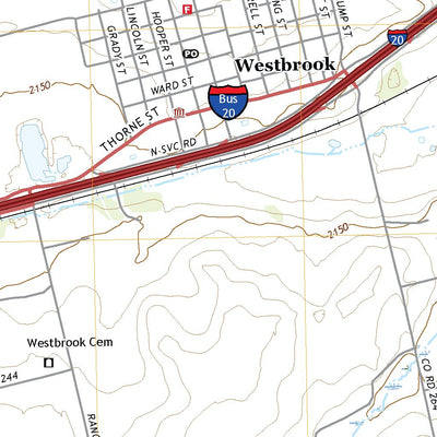 United States Geological Survey Westbrook, TX (2022, 24000-Scale) digital map
