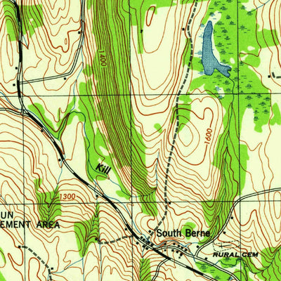 United States Geological Survey Westerlo, NY (1946, 31680-Scale) digital map
