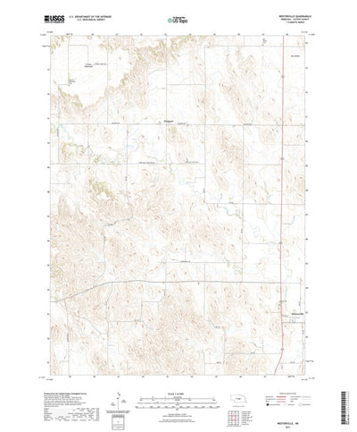 United States Geological Survey Westerville, NE (2021, 24000-Scale) digital map