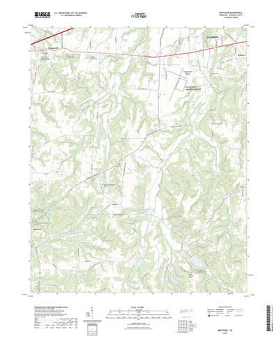 United States Geological Survey Westover, TN (2022, 24000-Scale) digital map