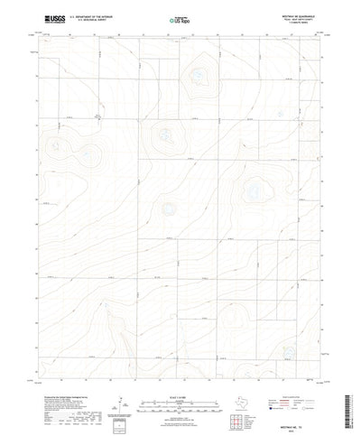 United States Geological Survey Westway NE, TX (2022, 24000-Scale) digital map