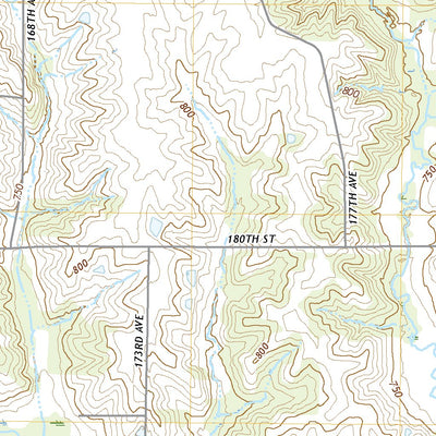 United States Geological Survey What Cheer, IA (2022, 24000-Scale) digital map