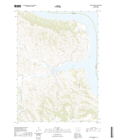 United States Geological Survey Whetstone Bay, SD (2021, 24000-Scale) digital map