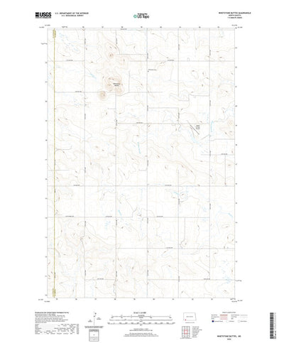 United States Geological Survey Whetstone Buttes, ND (2020, 24000-Scale) digital map
