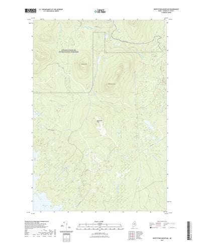 United States Geological Survey Whetstone Mountain, ME (2021, 24000-Scale) digital map