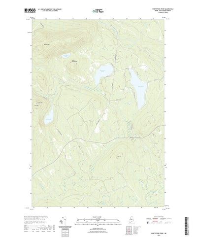 United States Geological Survey Whetstone Pond, ME (2021, 24000-Scale) digital map