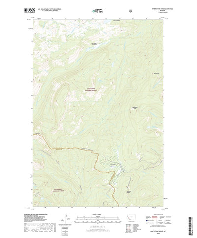 United States Geological Survey Whetstone Ridge, MT (2020, 24000-Scale) digital map