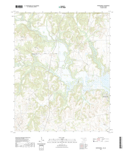 United States Geological Survey Whippoorwill, OK (2022, 24000-Scale) digital map