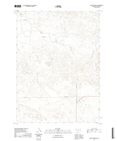 United States Geological Survey Whistle Creek SW, NE (2021, 24000-Scale) digital map