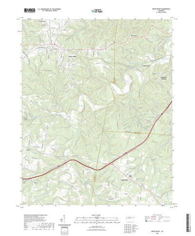 United States Geological Survey White Bluff, TN (2022, 24000-Scale) digital map