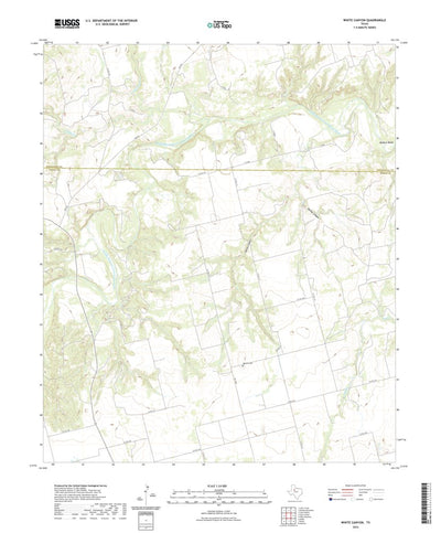 United States Geological Survey White Canyon, TX (2022, 24000-Scale) digital map
