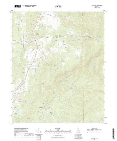 United States Geological Survey White East, GA (2020, 24000-Scale) digital map