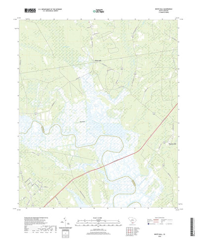 United States Geological Survey White Hall, SC (2020, 24000-Scale) digital map