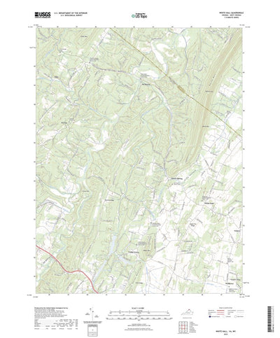 United States Geological Survey White Hall, VA (2022, 24000-Scale) digital map