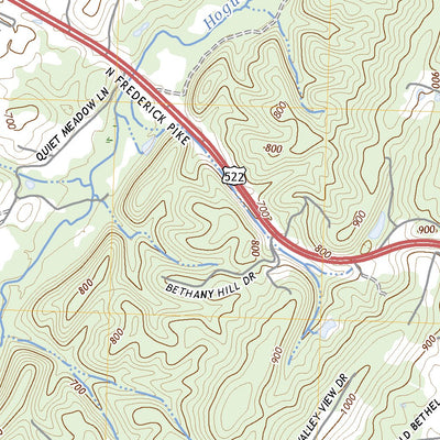 United States Geological Survey White Hall, VA (2022, 24000-Scale) digital map