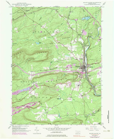 United States Geological Survey White Haven, PA (1947, 24000-Scale) digital map