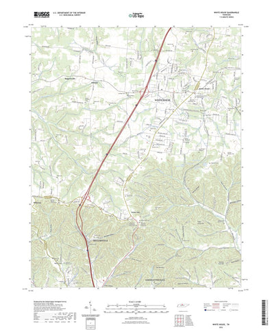 United States Geological Survey White House, TN (2022, 24000-Scale) digital map