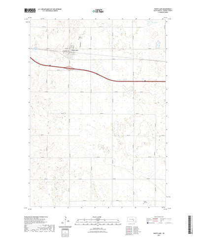 United States Geological Survey White Lake, SD (2021, 24000-Scale) digital map