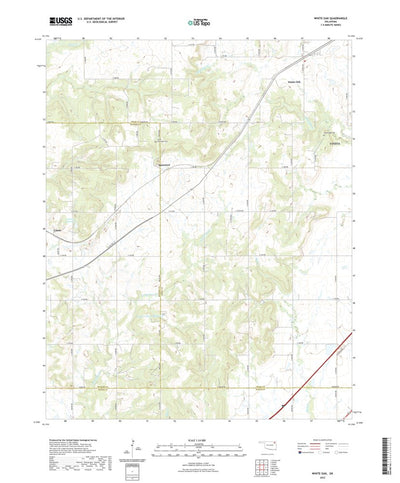 United States Geological Survey White Oak, OK (2022, 24000-Scale) digital map